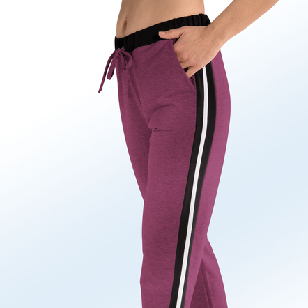 Mode - Hose mit Tunnelzugband, in Größe 018 bis 054, in Farbe MARINE – Farbe BORDEAUX – Ansicht 