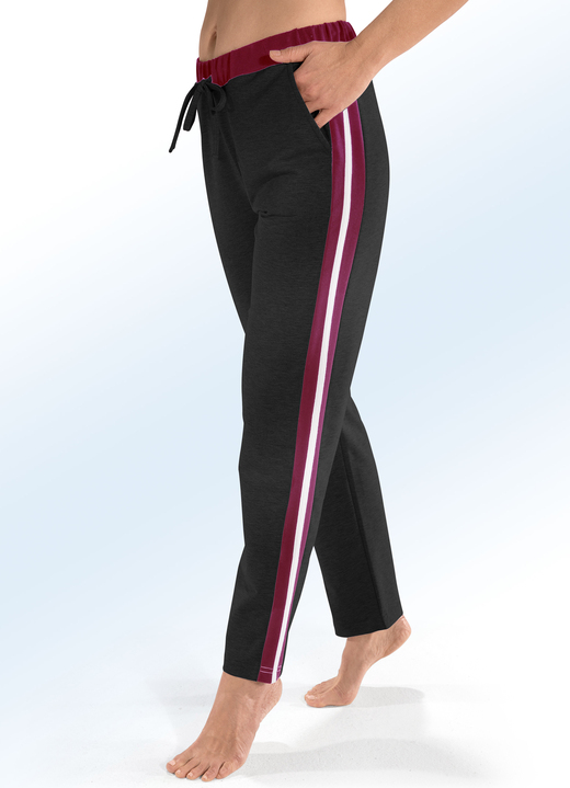 Mode - Hose mit Tunnelzugband, in Größe 018 bis 054, in Farbe GRAU MELIERT Ansicht 4