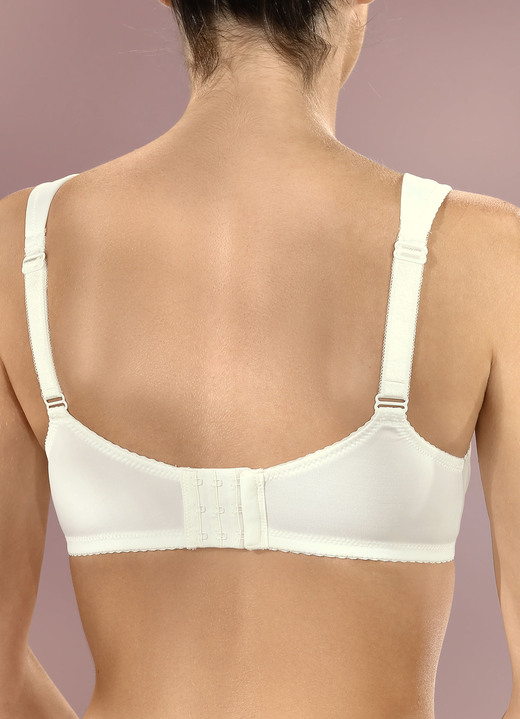 Bügel-BH - Viania Zweierpack Bügel-BH mit Elastikspitze, in Größe 080 bis 100, in Cup C, in Farbe GRAFIT Ansicht 6