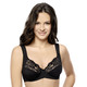 Bügel-BH - Viania Zweierpack Bügel-BH mit Elastikspitze, in Größe 080 bis 100, in Cup B, in Farbe 1X SCHWARZ, 1X SEKT – Farbe 1X SCHWARZ, 1X SEKT – Ansicht 1