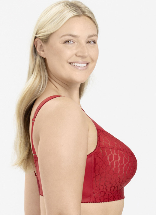 BHs - Miss Mary BH mit strukturierten Cups, in Größe 080 bis 110, in Cup F, in Farbe FLIEDER Ansicht 7