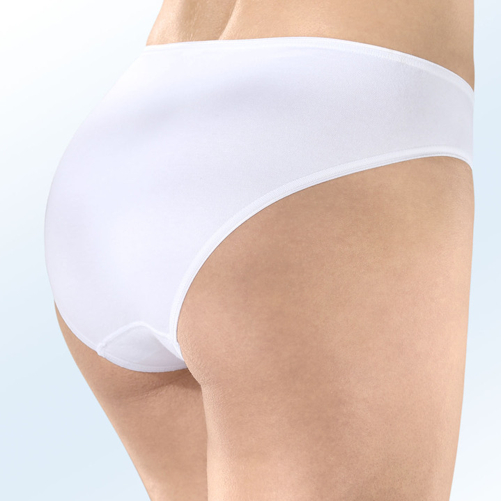 - Nina von C. Viererpack Slips mit elastischen Abschlüsse, in Größe 038 bis 048, in Farbe WEISS Ansicht 2