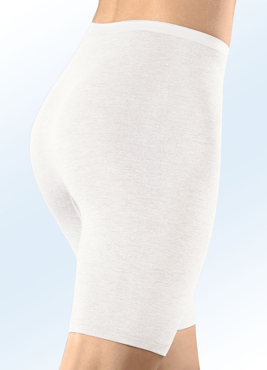 Slips - Sylvia Speidel Zweierpack Longpants mit Viskose, in Größe 038 bis 048, in Farbe 2X RUBINROT MELIERT Ansicht 9