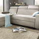 Funktions-Polstermöbel - Polstermöbel mit Bettfunktion und verstellbaren Kopfstützen – Farbe GRAU – Ansicht 1 Funktions-Polstermöbel - Polstermöbel mit Bettfunktion und verstellbaren Kopfstützen, in Farbe BEIGE, in Ausführung Schlafsofa mit Hocker – Farbe GRAU – Ansicht 1