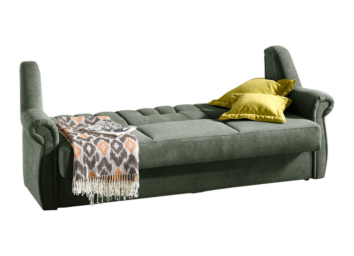 Funktions-Polstermöbel - Frei im Raum aufstellbare Polstermöbel mit Federkernpolsterung, in Farbe GRÜN, in Ausführung Sessel Ansicht 6