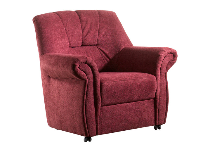 Funktions-Polstermöbel - Frei im Raum aufstellbare Polstermöbel mit Federkernpolsterung, in Farbe GRÜN, in Ausführung Sessel Ansicht 3