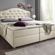 Betten - Boxspringbett mit Bettkasten und Topper – Farbe BEIGE – Ansicht 5 Betten - Boxspringbett mit Bettkasten und Topper, in Farbe BEIGE, in Ausführung Mit Bonnell-Federkern-Matratze – Farbe BEIGE – Ansicht 5