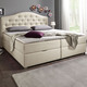 Betten - Boxspringbett mit Bettkasten und Topper – Farbe BEIGE – Ansicht 3 Betten - Boxspringbett mit Bettkasten und Topper, in Farbe BEIGE, in Ausführung Mit Bonnell-Federkern-Matratze – Farbe BEIGE – Ansicht 3