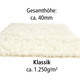 Klassisch - Original griechische Flokati-Teppiche – Farbe NATUR – Ansicht 1 Klassisch - Original griechische Flokati-Teppiche, in Größe 101 (Brücke, 40x60 cm) bis 325 (Bettumrandung, 3-teilig), in Farbe NATUR – Farbe NATUR – Ansicht 1