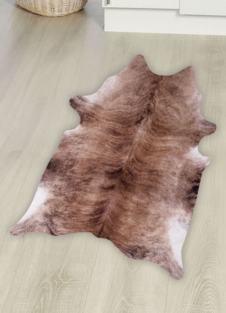 Klassisch - Fellvorleger mit Veloursleder-Rückseite, in Farbe BEIGE