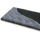 Badgarnituren - Badgarnitur mit Hoch-Tief-Effekt – Farbe GRAU Badgarnituren - Badgarnitur mit Hoch-Tief-Effekt, in Größe 100 (Vorleger halbrund, 50/ 80 cm) bis 112 (WC-Deckelbezug), in Farbe BORDEAUX