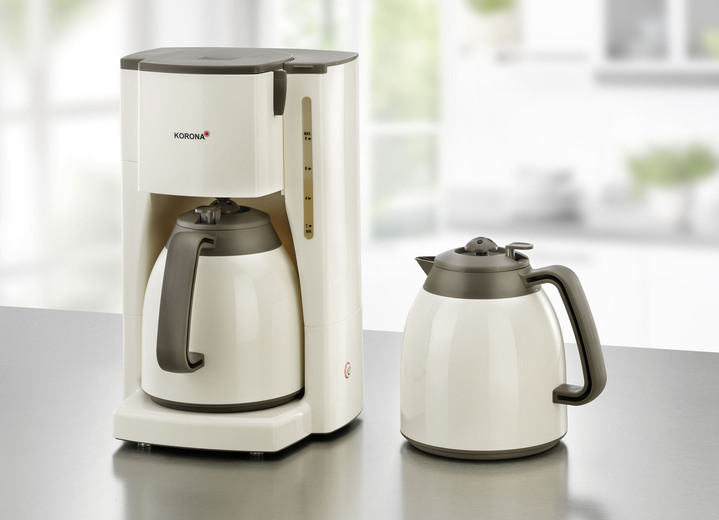 - Korona Thermo-Kaffeemaschine mit 2 Thermokannen, in Farbe CREME