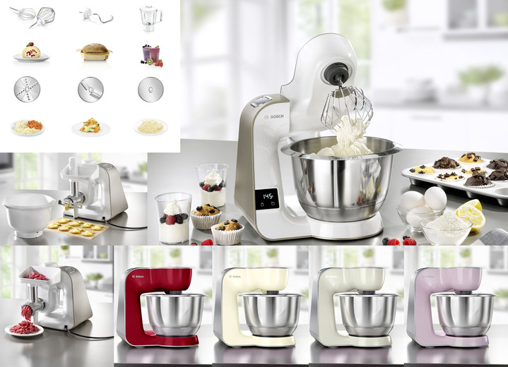 - Bosch Küchenmaschine MUM5 inkl. Zubehör Ansicht 2 - Bosch Küchenmaschine MUM5 inkl. Zubehör, in Farbe WEISS Ansicht 2