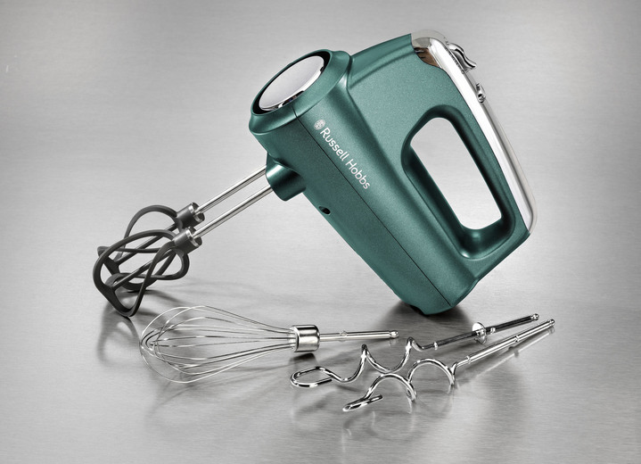 Küchengeräte - Russell Hobbs Handmixer mit spiralförmigen Helix-Quirlen, in Farbe TÜRKIS Ansicht 1