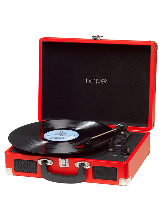 Nostalgie - Denver VPL-120 Koffer-Plattenspieler mit Digitalisierungsfunktion, in Farbe BLAU Ansicht 2