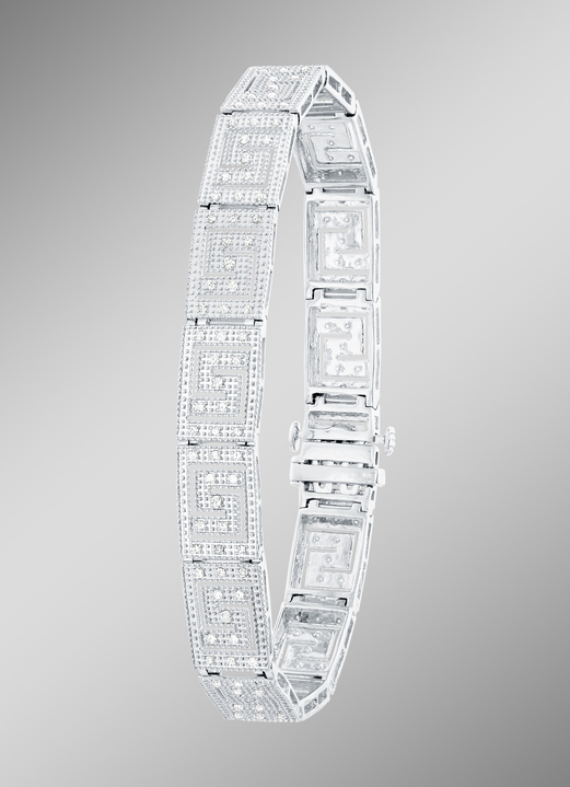 - Edles Armband mit Brillanten, in Farbe