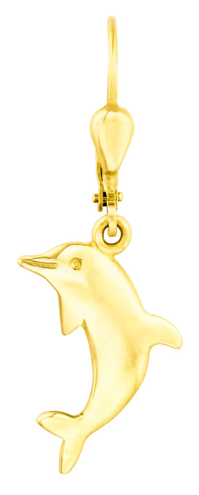 - Delfin-Ohrringe, in Farbe  Ansicht 2