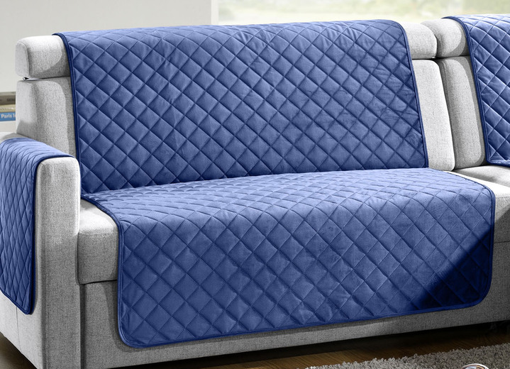 Wohnaccessoires - Sessel,- Couch,- und Armlehnschoner mit Bandeinfassung, in Größe 101 (Sesselschoner, 50x150 cm) bis 865 (2 Armlehnenschoner, 50x 70 cm), in Farbe BORDEAUX Ansicht 8