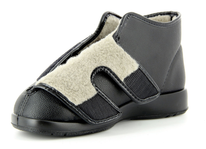 Komfortschuhe - Florett Klettschuh für Damen und Herren, in Größe 037 bis 047, in Farbe SCHWARZ, in Ausführung Innenfutter 100% Baumwolle Ansicht 4