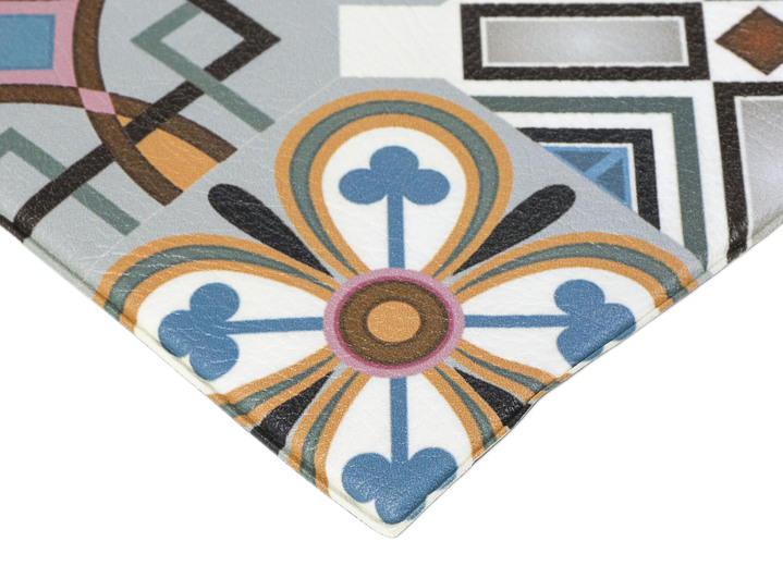 Läufer & Stufenmatten - Strapazierfähiger Küchenläufer und -teppich im Fliesen-Design, in Größe 110 (Küchenläufer, 50 x 150 cm) bis 164 (Küchenteppich, 120 x 170 cm), in Farbe GRAU Ansicht 10