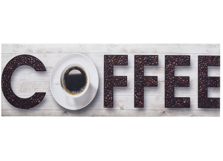 Läufer & Stufenmatten -  Küchenläufer Kaffee, strapazierfähig , in Farbe CREME-BRAUN Ansicht 1