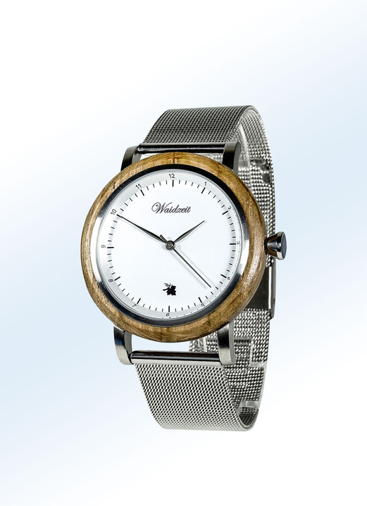 Quartzuhren - Herrenuhr mit Mesharmband, in Farbe