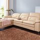 Funktions-Polstermöbel - Leder-Polsterecke mit Relax-Funktion, in Farbe BRAUN – Farbe BEIGE – Ansicht 2