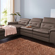 Funktions-Polstermöbel - Leder-Polsterecke mit Relax-Funktion, in Farbe BRAUN – Farbe BRAUN – Ansicht 1