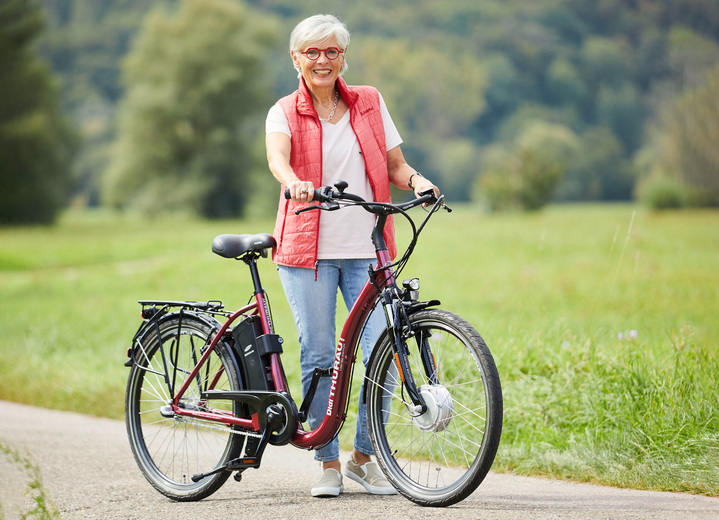 Mobilität - Rad-Roller Tiefeinsteiger 3-in-1 mit extra tiefem Einstieg, in Farbe WEINROT, in Ausführung Reichweite bis 60 km Ansicht 1