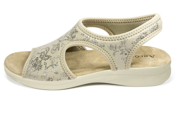 Schuhe & Einlagen - Sandalette von Aerosoft in Weite G–H, in Größe 036 bis 042, in Farbe WEISS, in Ausführung mit Klettverschluss Ansicht 6