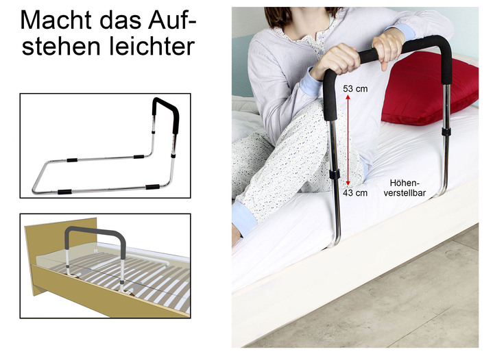 Sonstiges - Bett-Aufstehhilfe, in Farbe SILBER-SCHWARZ Ansicht 1