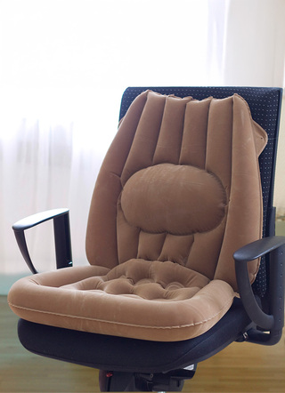 Sitzhilfen - Aufblasbares Sitzkissen – Farbe BRAUN – Ansicht  Sitzhilfen - Aufblasbares Sitzkissen, in Farbe ANTHRAZIT – Farbe BRAUN – Ansicht