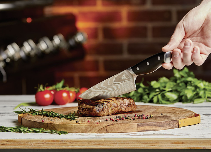 Messer & Schneidgeräte - Hochwertige Messer aus erstklassigem Edelstahl, in Farbe SCHWARZ, in Ausführung Chefmesser Ansicht 1