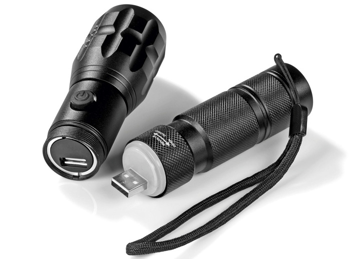 Sonstiges - Akkubetriebene Taschenlampe, in Farbe SCHWARZ Ansicht 2