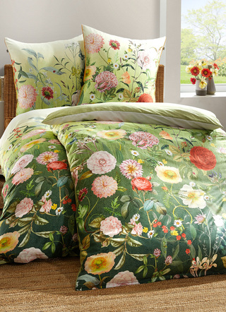 Wendebettwäsche-Garnitur aus Mako-Satin