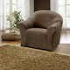 Wohnaccessoires - Stretchbezüge – Farbe BRAUN – Ansicht 1 Wohnaccessoires - Stretchbezüge, in Größe 101 (Sesselbezug) bis 114 (Sitzflächen-Bezug), in Farbe BEIGE – Farbe BRAUN – Ansicht 1