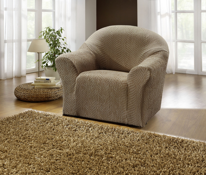 Wohnaccessoires - Stretchbezüge Ansicht 14 Wohnaccessoires - Stretchbezüge, in Größe 101 (Sesselbezug) bis 114 (Sitzflächen-Bezug), in Farbe BEIGE Ansicht 14