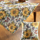 Tischdecken - Tisch- und Raumdekoration mit Sonnenblumen-Dessin, in Größe 110 (Läufer, 40/100 cm) bis 405 (Kissenbezug, 50/ 50 cm), in Farbe BUNT – Farbe BUNT – Ansicht 1