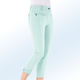 Hosen - 7/8-lange Hose mit kontrastfarbenem Zierband, in Größe 017 bis 052, in Farbe MINT