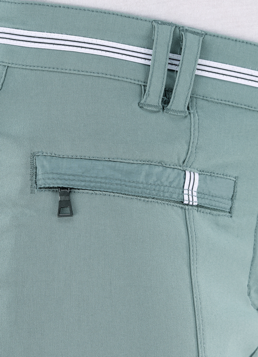Hosen - 7/8-lange Hose mit kontrastfarbenem Zierband, in Größe 017 bis 052, in Farbe MINT Ansicht 10