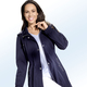 Jacken, Mäntel, Blazer - Funktions-Kurzmantel mit abnehmbarer Kapuze – Farbe NAVY – Ansicht 2 Jacken, Mäntel, Blazer - Funktions-Kurzmantel mit abnehmbarer Kapuze, in Größe 036 bis 054, in Farbe NAVY – Farbe NAVY – Ansicht 2