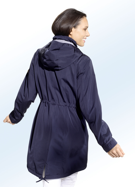 Jacken, Mäntel, Blazer - Funktions-Kurzmantel mit abnehmbarer Kapuze Ansicht 3 Jacken, Mäntel, Blazer - Funktions-Kurzmantel mit abnehmbarer Kapuze, in Größe 036 bis 054, in Farbe NAVY Ansicht 3