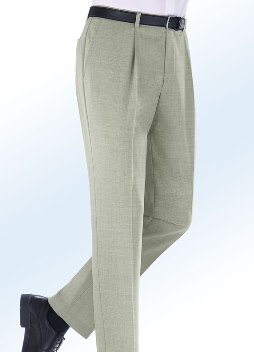 Herrenmode - Legere Dehnbundhose in 4 Farben, in Größe 025 bis 059, in Farbe HELLGRAU Ansicht 2