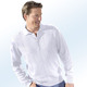 Hemden, Pullover & Shirts - Polopullover mit kurzer Knopfleiste in 3 Farben, in Größe 046 bis 062, in Farbe WEISS