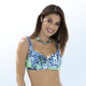Bademode - Bikini mit herausnehmbaren Softschalen und buntem Druckdessin – Farbe MULTICOLOR – Ansicht 1 Bademode - Bikini mit herausnehmbaren Softschalen und buntem Druckdessin, in Größe 036 bis 050, in Cup B, in Farbe MULTICOLOR – Farbe MULTICOLOR – Ansicht 1