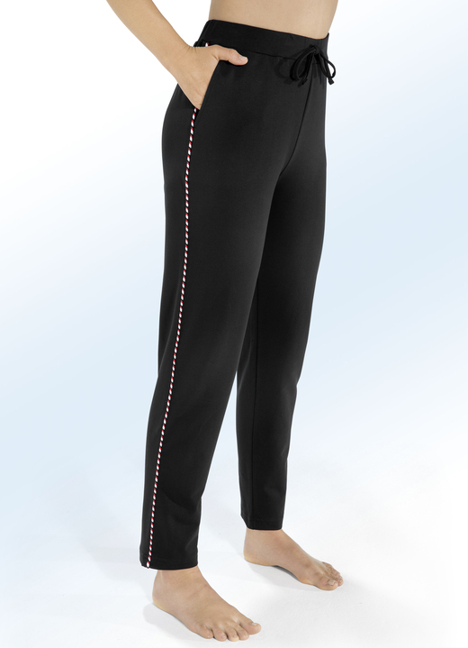 Freizeithosen - Hose mit Tunnelzugband, in Größe 018 bis 054, in Farbe MARINE Ansicht 2