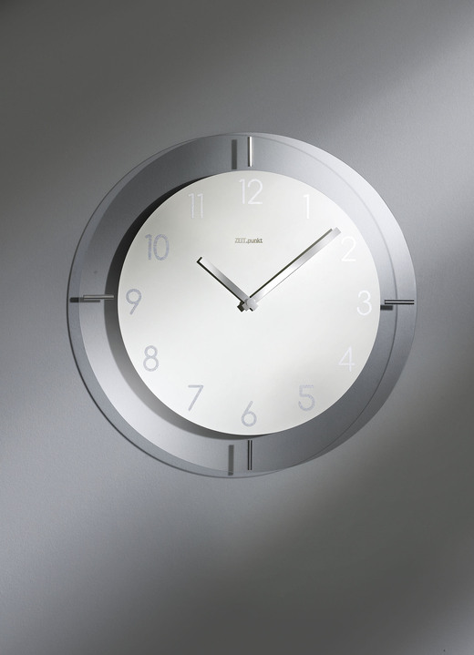 Uhren - Hochwertige Wanduhr mit Funkuhrwerk, in Farbe WEIß