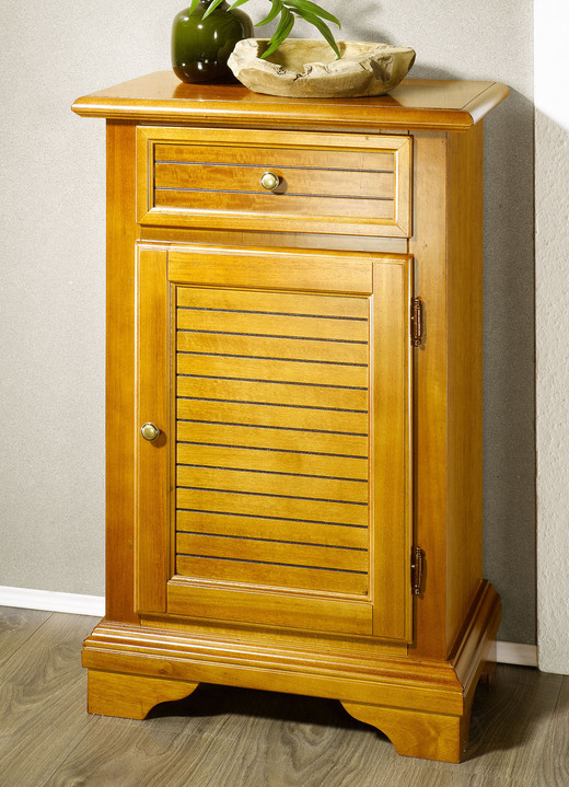 Sideboards & Kommoden - Stilechte, kirschbaumfarbene Kommoden-Serie, in Farbe KIRSCHBAUM, in Ausführung Kommode, 1-türig: Ansicht 1