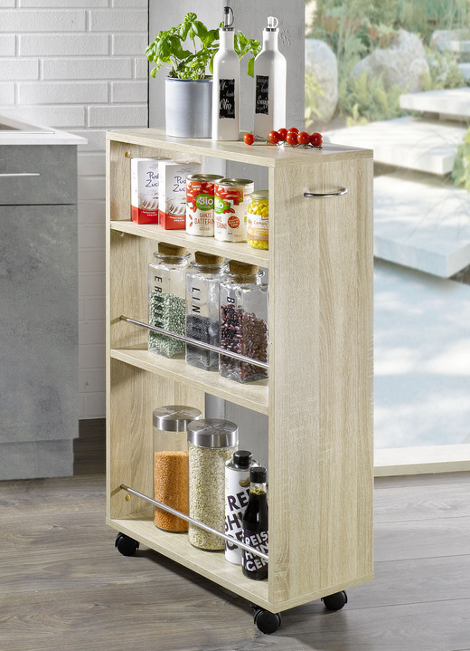 Küchenmöbel - Praktischer Nischenwagen, in Farbe WEISS, in Ausführung Nischenwagen ohne Schublade Ansicht 6