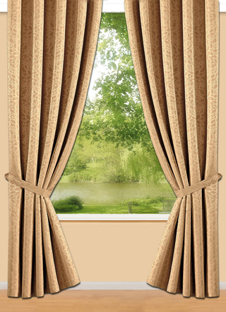 Klassisch - Übergardinen-Garnitur mit Universalschienenband, in Größe 365 (145x135 cm) bis 899 (2er-Pack Raffhalter, 70 cm), in Farbe CREME